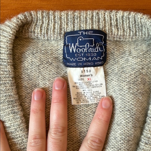 Vintage Woolrich Women's Gray Knit Sweater Vest Size XL - Picture 2 of 6